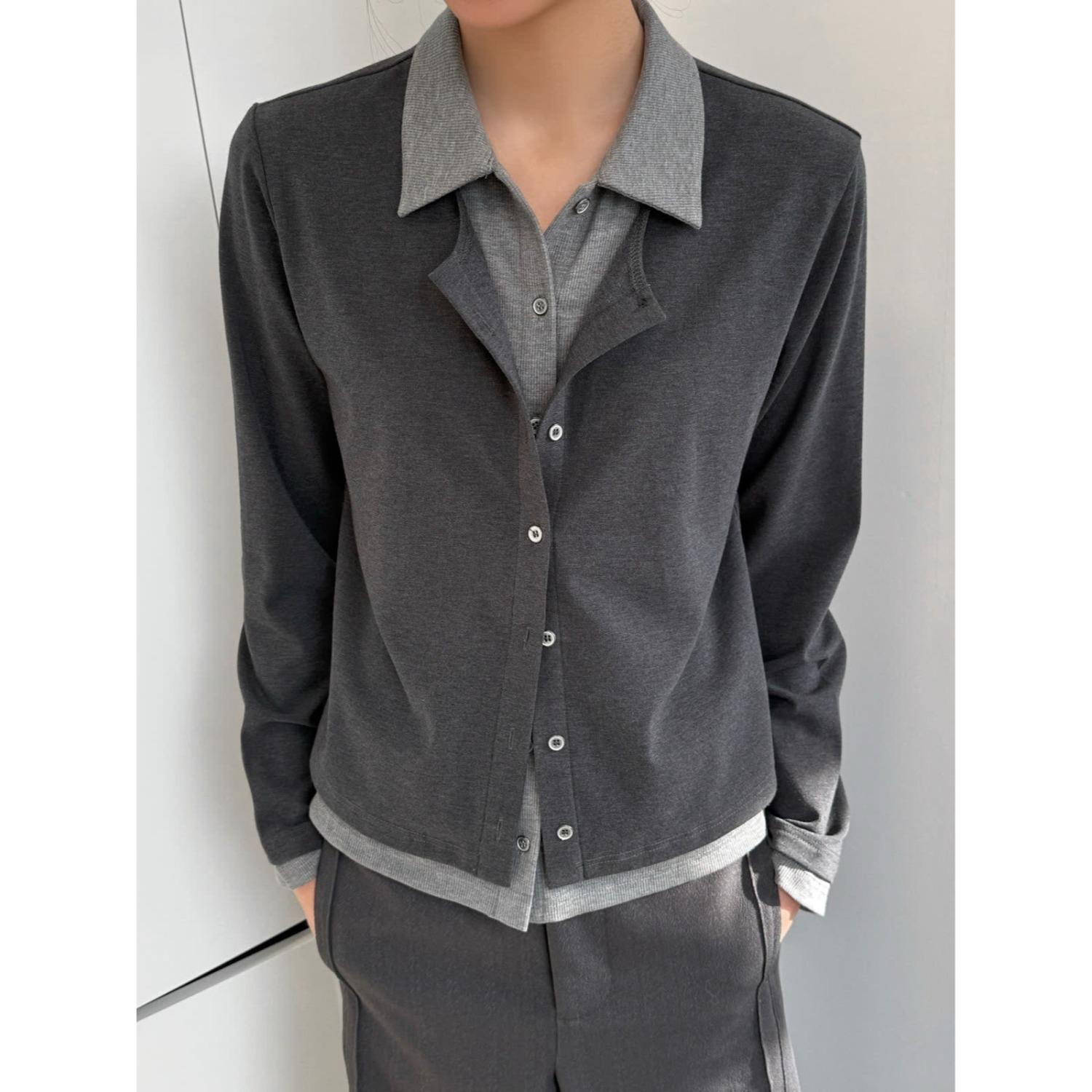 

Men s Retro Patchwork Knit Cardigan - Autumn/Winter Heavyweight Jacket M сірий колір