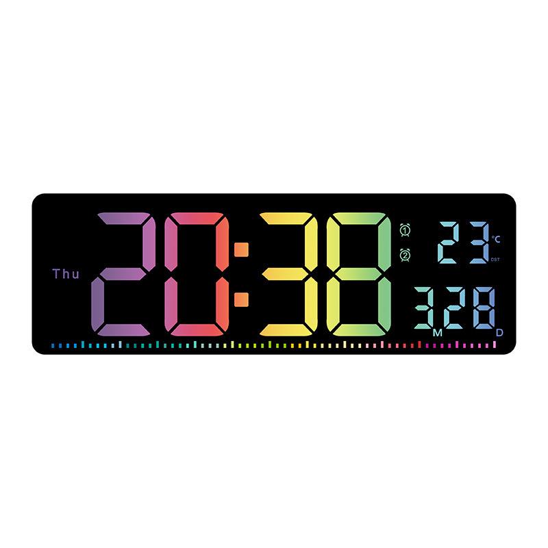 Multifunctional Large Screen Wall Clock for Living Room & Gym - Model 6663
