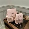 Simple And Casual Korean Style Ballet Bow 2024 New Trend Fashion Shoulder Backpack For Women