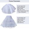 Lolita Petticoat White Crinoline Skirt Fashion Wedding Petticoats  Party Dress