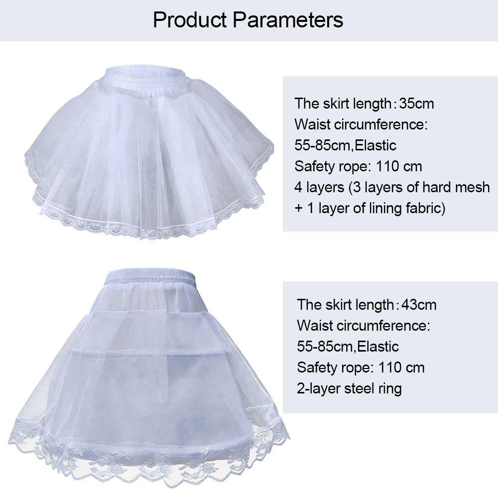 Lolita Petticoat White Crinoline Skirt Fashion Wedding Petticoats  Party Dress