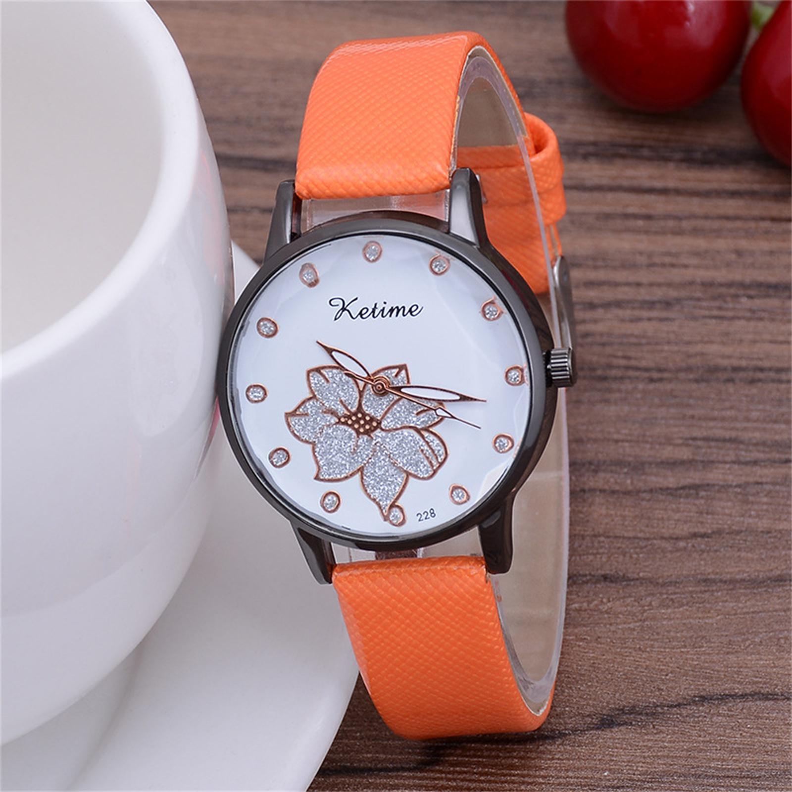 

Женские модные кожаные часы One Size