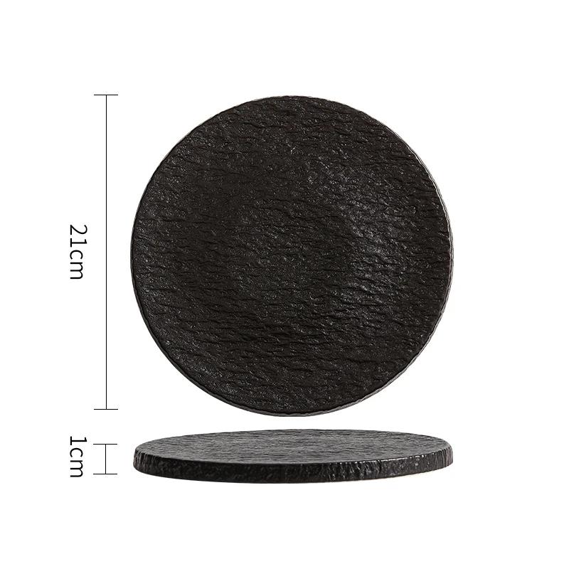 

Керамическая тарелка с каменным рисунком Тарелка для стейка Сервировочная тарелка Тарелки для торта Десертная тарелка Блюдо для суши Ресторанная посуда для молекулярной кухни