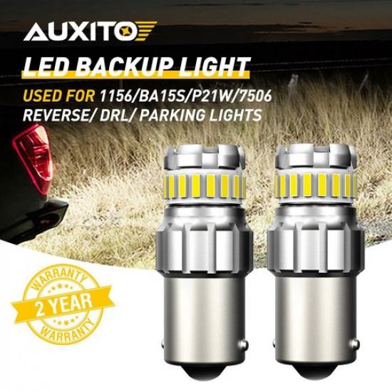 

AUXITO 1156 7506 LED Reverse Backup Light White 6500K for DRL Parking Tail Bulbs