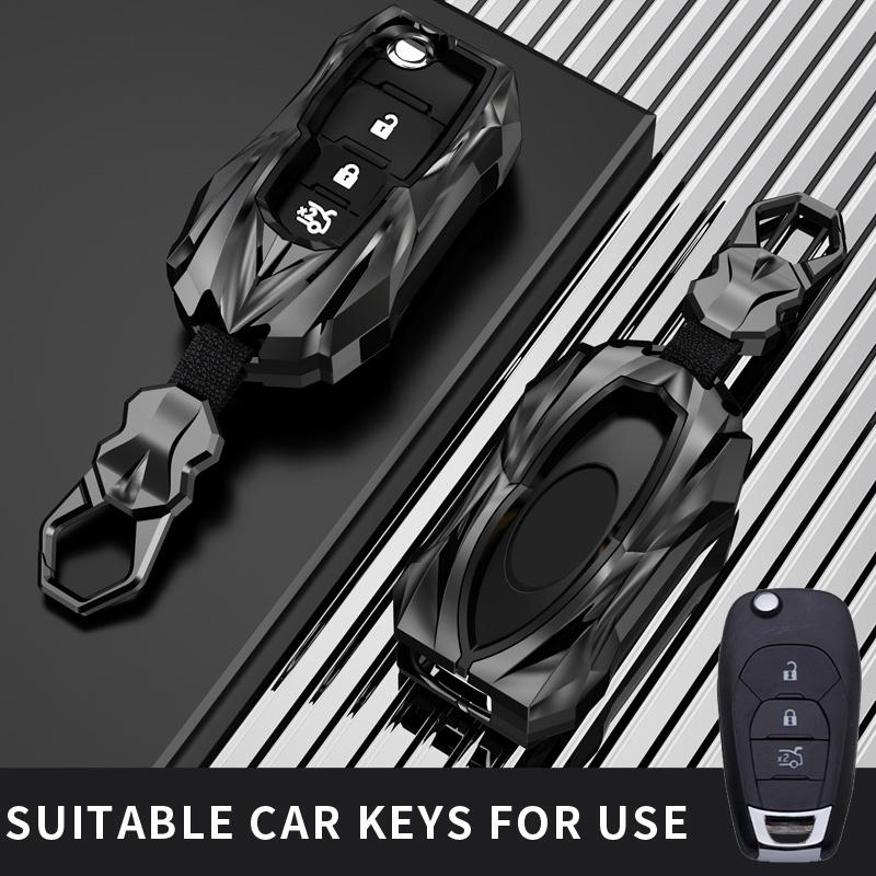 

Fit for Chevrolet Car Key Case Cover Shell Ring Housing Chain Chevy Cruze Trailblazer Trax Spark Cross Aveo Malibu Onix Cobalt