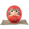 Wooden carved lucky Daruma doll Consecrated with prayers at Shorinzan Daruma Temple wooden Buddha figure Daruma (size 0.5, S) - - Daruma, carving,