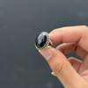 Black Onyx Oval Statement Ring, 925 Sterling Silver Jewelry, Handmade Minimalist Onyx Ring for Women