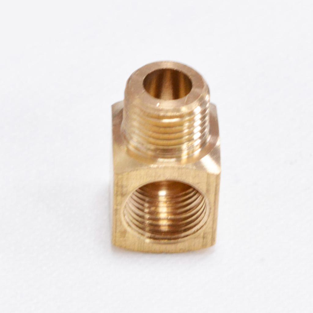 Essentials Set Of 5 Brass Plumbing Fittings Brass Pipe Adapters Heavy Duty Pipe Connectors for Secure Pipe Connections