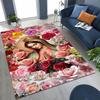 HD Faith Virgin Mary Jesus Blessed Rug Carpet for Bedroom Living Room Sofa Home Doormat Decor,Kids Play Non-slip Floor Mat