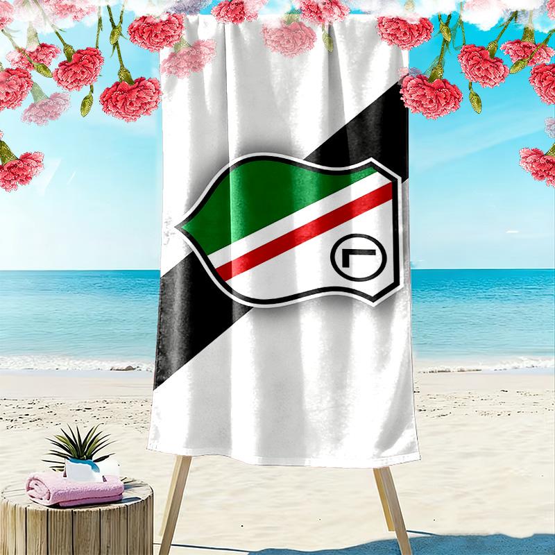 Toalla de Playa con Estampado del Legia de Varsovia, Toalla Grande Suave de Secado Rápido para Playa, Camping, Natación