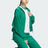 Adidas Verbiage Crop Jacket Color Block Hooded Jacket Women Jackets Smoke-Green JE3604