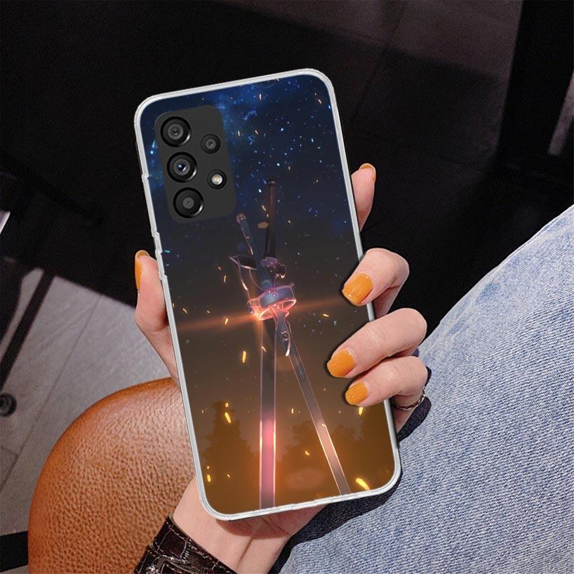 Anime Sword Art Online SAO Phone Case For Samsung Galaxy A52 A32 A22 A12 A51 A31 A50S A30S A20S A10S Note 20 Ultra 10 Plus S10 A