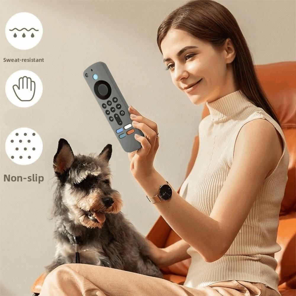 Shockproof Remote Controller Cover with Lanyard Soft Shell for Amazon 2025 Fire TV Stick 4K/HD