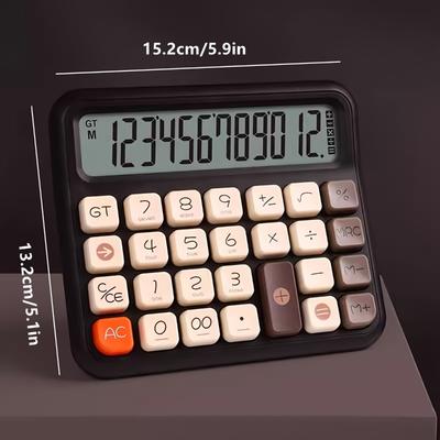 1pcs Voice Calculator Show 12 Bits for Office Accounting Commercial Mini Desktop Calculator Plastic Financial Tool