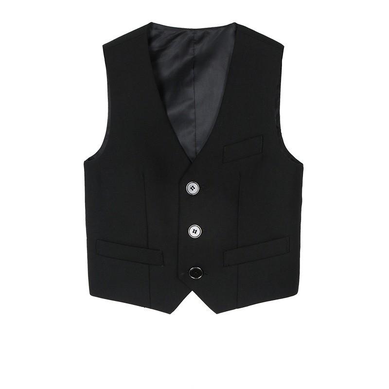 

Boys Casual Suit Vest In College Style for Older Children, Solid Color, Slim Fit, Sleeveless Gentleman s Vest 100 чорний