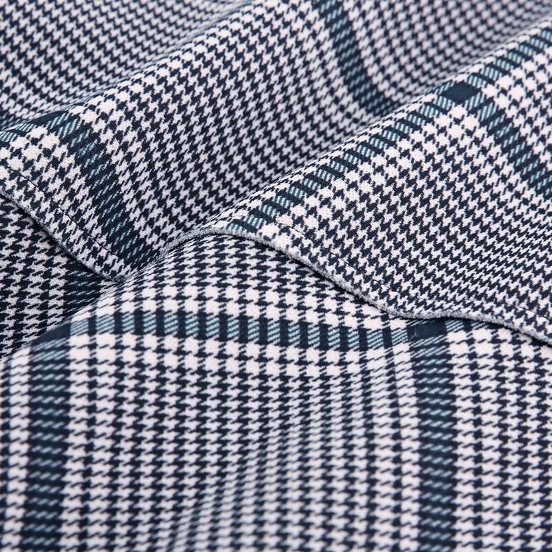 Pasite Women's Casual Plaid Hooded Jacket