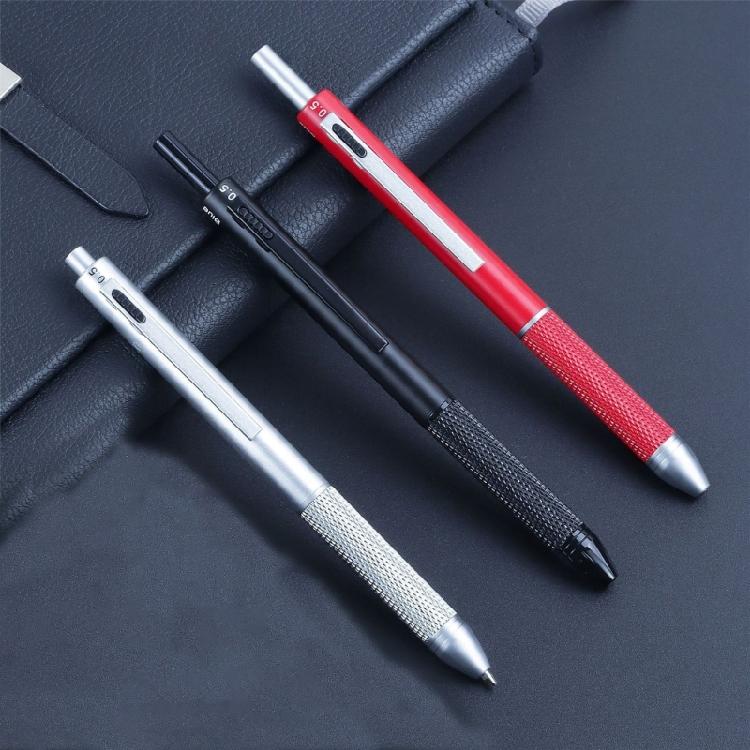 Metal Retractable Ballpoint Pen, Retractable Ballpoint Pen Multicolor Ballpoint Pen 1.0mm, Write Smoothly for Office