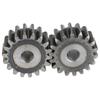 Ingranaggio Cilindrico 2M16T/17T/18T/19T Acciaio a Basso Tenore di Carbonio Spessore Denti 20 mm Ingranaggio Metallico Passo Denti 6.28 mm Diametro Foro 10mm Parte Hardware