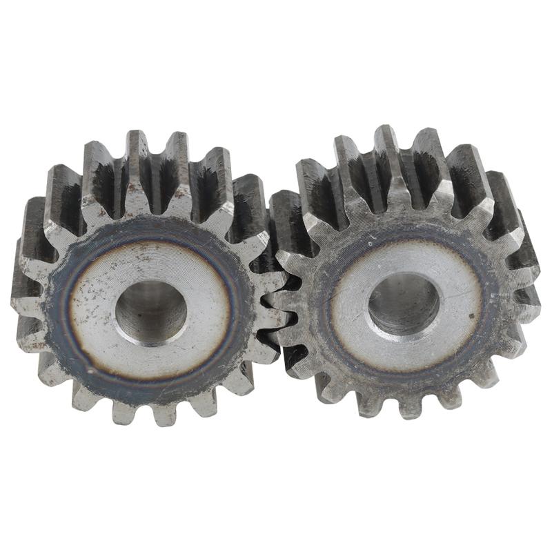 Ingranaggio Cilindrico 2M16T/17T/18T/19T Acciaio a Basso Tenore di Carbonio Spessore Denti 20 mm Ingranaggio Metallico Passo Denti 6.28 mm Diametro Foro 10mm Parte Hardware