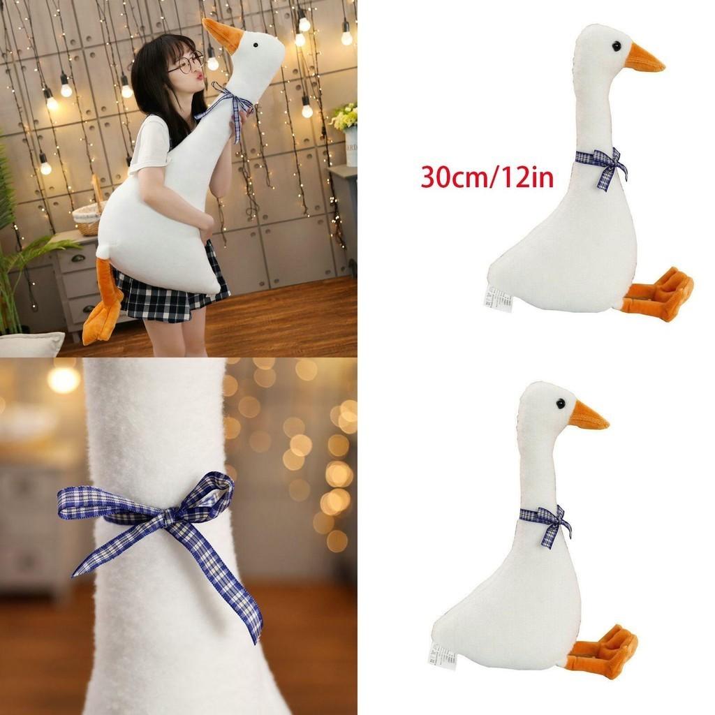 White Goose Pillow Plush Toy Adorable Sleeping Pillow Soft And Cuddly Stuffed Doll For Kids
