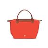 Longchamp Le Pliage Original Gold Button Printed Logo Recycled Canvas Dumpling Handbag Small Women Handbags Tomato-Red 1621089P94