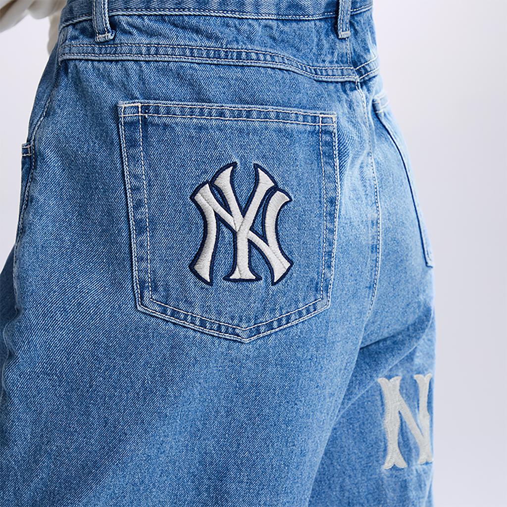New MLB New York Yankees Jeans Women's Blue 3FDPB0131-50INS