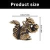 2Pcs Handcrafted Brass Squirrel Incenses Stick Burners Keychain Charm For Desk Decors And Fragrances Diffusions