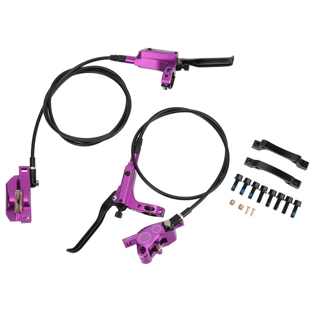 ZTTO MTB Bike 4 Piston Front Rear Hydraulic Disc Brake Mountain Bike CNC Bilateral Oil BrakePurple