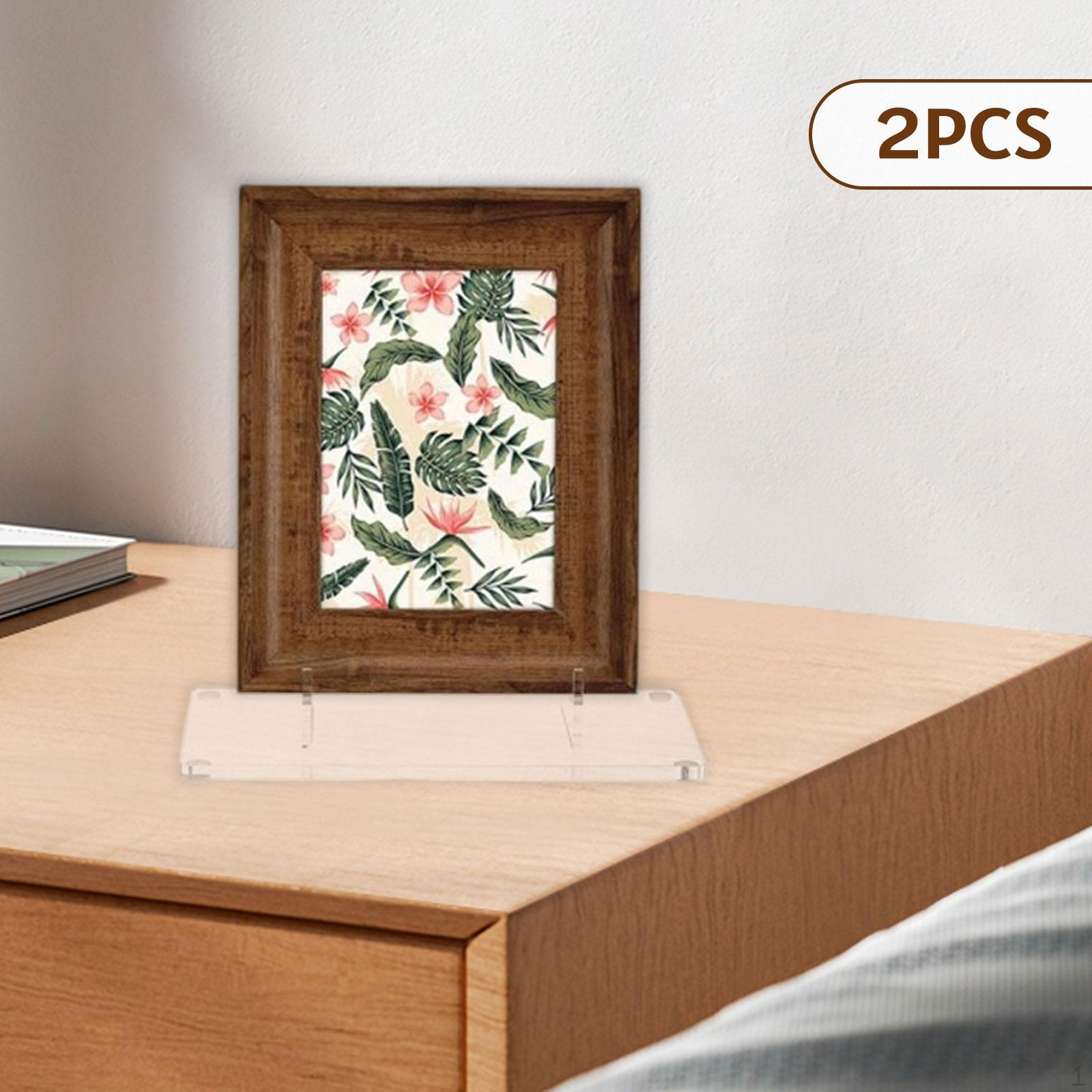 

Підставка для тарілок для демонстрації Декоративна настільна Стабільний тримач для фоторамки 2PCS