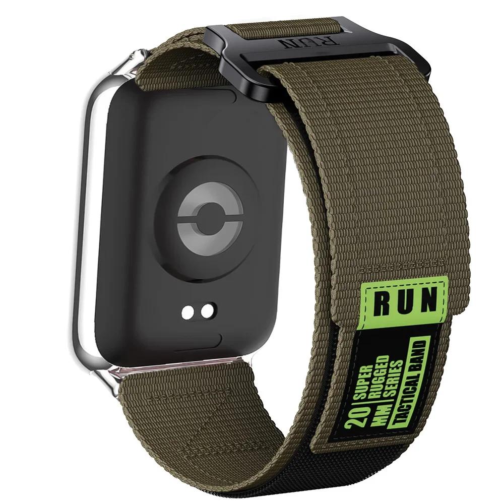 Prodyšný pásek pro Xiaomi Redmi Watch 4/5 Nylonová smyčka Vyměnitelný náramek Pásek pro chytré hodinky Mi Band 9/8 Pro Sportovní pásek