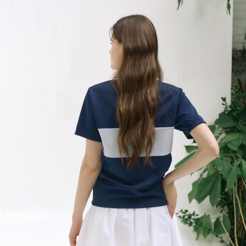 Goxo Navy Swag Ball Pique ShorT Sleeve T shirT Model