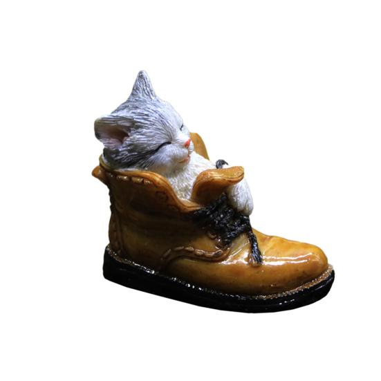 Miniaturní želva vlastnoručně vyrobená zahradní figurka z pryskyřice jako dárek