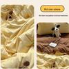 Li Lang Master Dog Cheese Washed Cotton 4-Piece Bedding Set