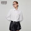 Teenie Weenie Women's Casual Drawstring Shirt
