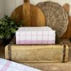 6/12Pcs Kitchen Towels, HOOHNICE, Classic Plaid Dish Towel Scouring Pad