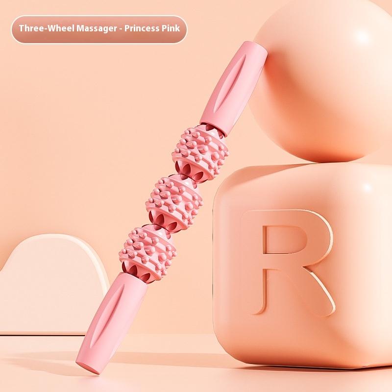 Gear Massage Stick Yoga Deep Muscle Relaxation Massage Shaft Personal Training Fascia Roller Plastic Roller Stick Shaft Fitness