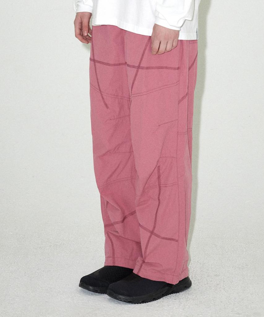 MAHAGRID Cover Stitch Parachute Pant Pink(Mg2Esmpa11A)