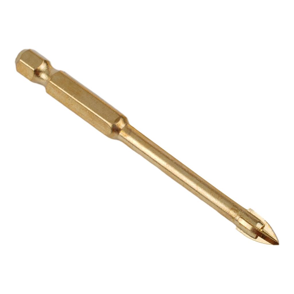 10x 6mm Drill Bits Spear Head Hex Shank For Ceramic Tile Marble Glass