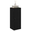 Wall Mounted Cabinet Black Oak Effect 34.5 X 34 X 90 Cm
