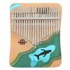 Thumb Piano Kalimba 17 Keys Portable Finger Instrument Kit Set with Tune Hammer Gift