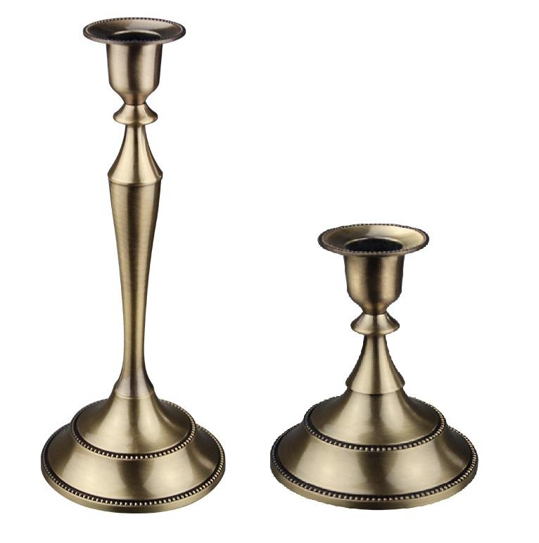 Metal Candle Holder Retro Candle Holder Dinner Hotel Home Decor Romantic Retro Candlestick