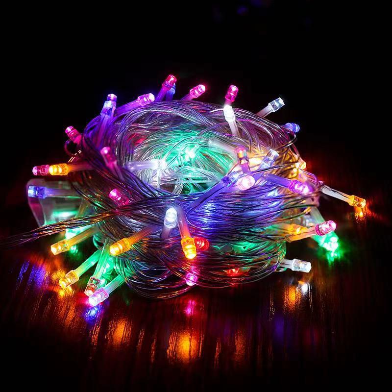 LED Outdoor Christmas Tree Decoration String Lights - Colorful Starry Sky Wedding Luminous Lights Strip