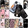 Cover for OPPO A80 A18 A16 A40 A17 A15 A38 A78 A79 A54 A57 A12 A60 5G 4G Casing Silicone Phone Case Paw France Bulldog Dog Art