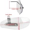 Motorcycle Universal Handguards, PSLER Motorcycle Hand Grip Guards for Motorbike Choppers, Crusiers and Touring, with 10mm Direct Thread Bolt, Clear