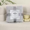 Thickened Pineapple Check Flannel Blanket Set - Ten-Piece Solid Color Winter Throw