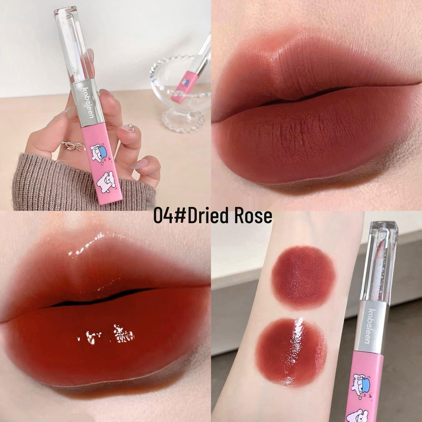 Kobeleen Mist Party Dual-End Lip Glaze & Velvet Matte Lipstick 2g+2g