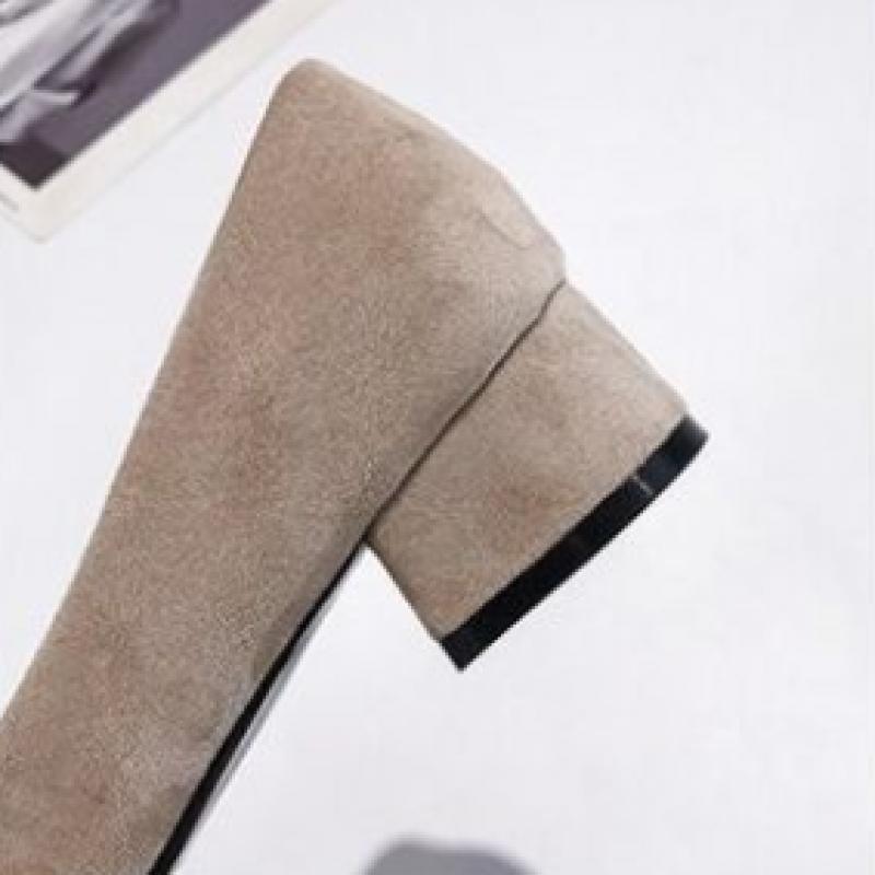 Open Run Rihanna Suede Winter Chunky Low Heel Women S pumpS
