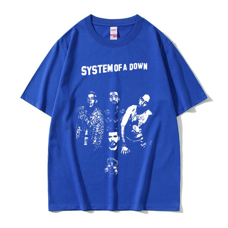 Alternative Metal Rock Band System of A Down Graphic Tshirt Unisex Women Clothing Casual Vintage Oversized Short Sleeve T Shirts