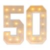 50 Light Up Numbers, 50th Birthday Party Decoration, Light Up Numbers for Birthday Decorations, Parties, Anniversaries Battery