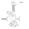 30mm/35mm/40mm/45mm Solar Module Holder Adjustable Bracket Mounting Rail Solar Panel Clamps Middle Clamp PV Solar Module Fixings
